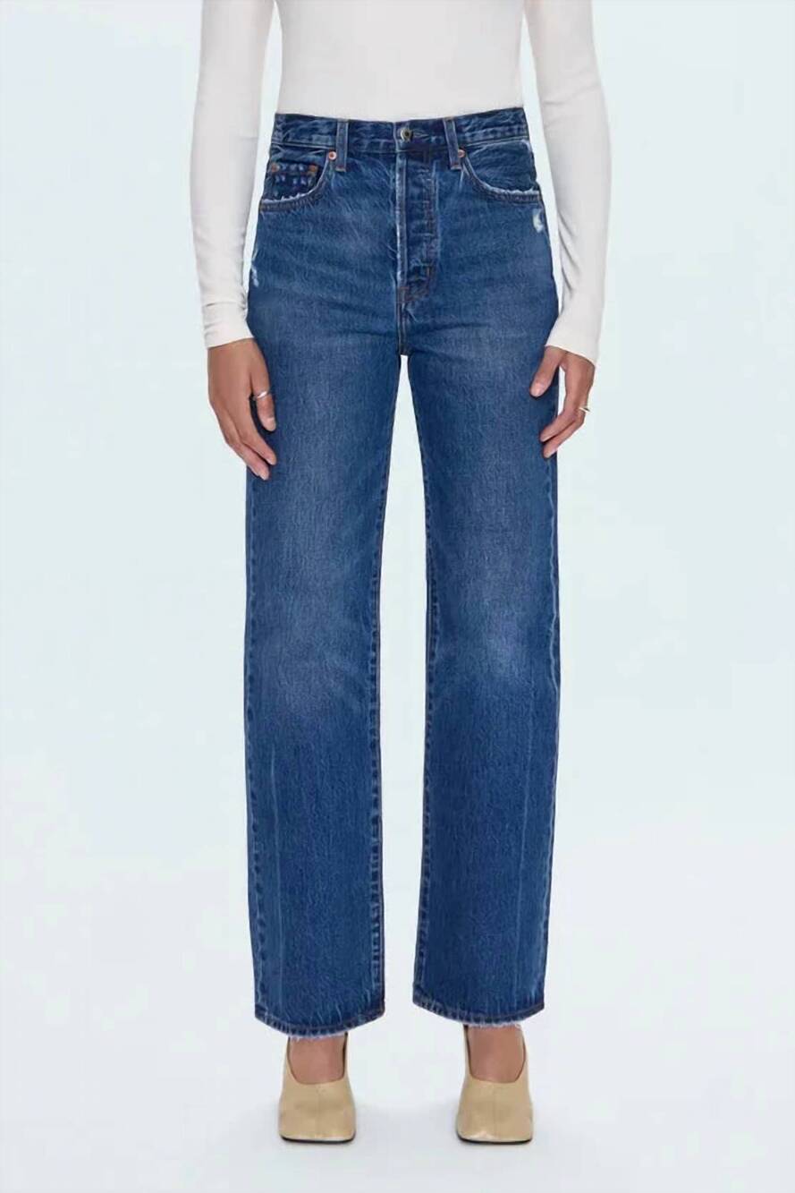 NEW PISTOLA cassie super high rise straight jeans in cameo vintage